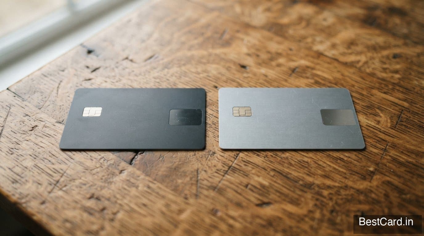 A RuPay credit card next to a smartphone displaying a UPI payment app
