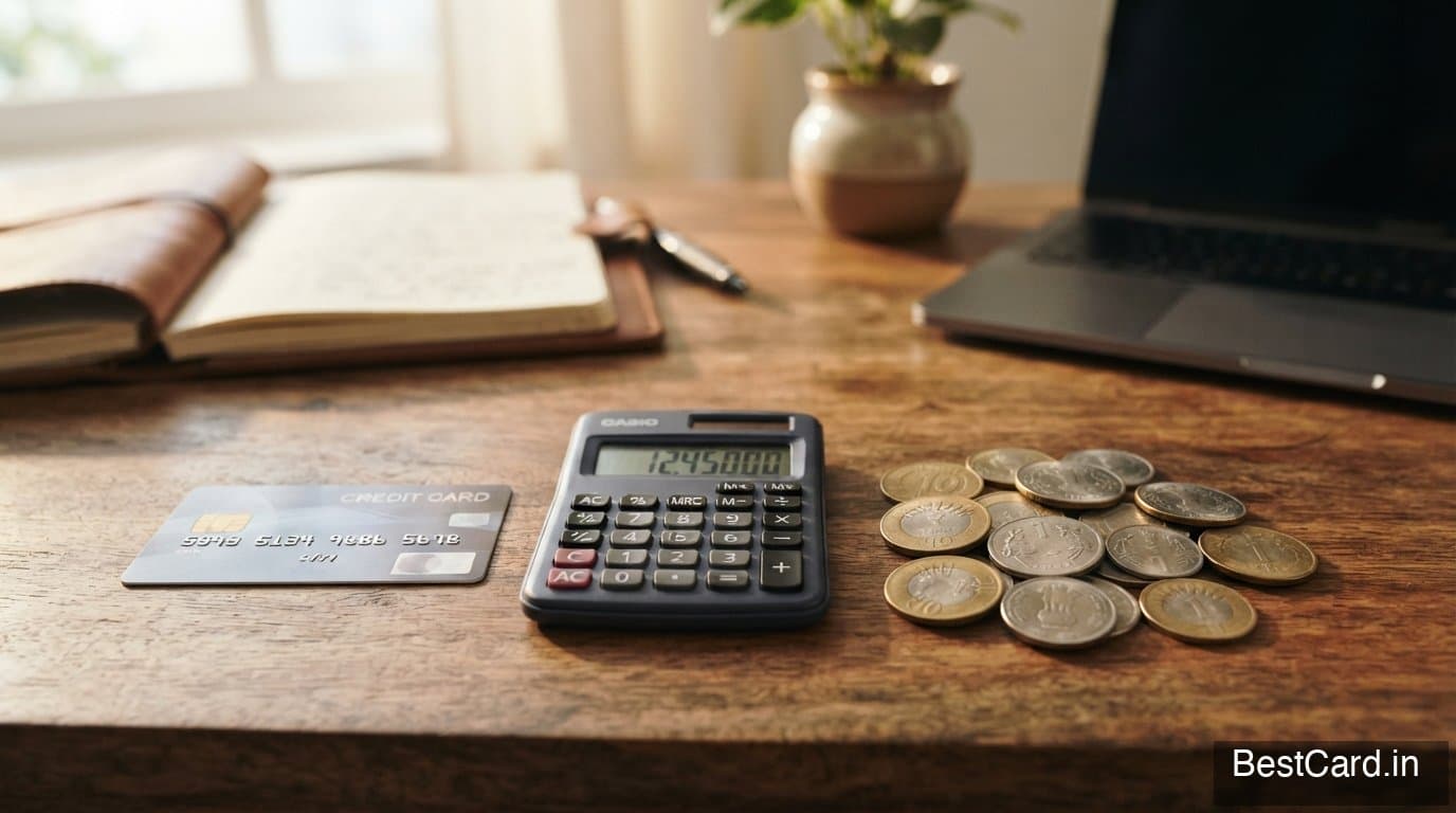 Person shopping online with a credit card and laptop