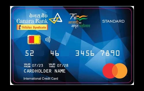 Canara Bank Mastercard Standard Credit Card — Canara Bank credit card