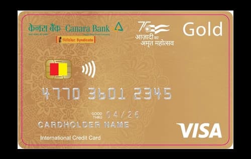 Canara Bank Visa Gold Credit Card — Canara Bank credit card