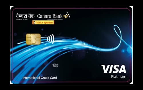 Canara Bank Visa Platinum Credit Card — Canara Bank credit card