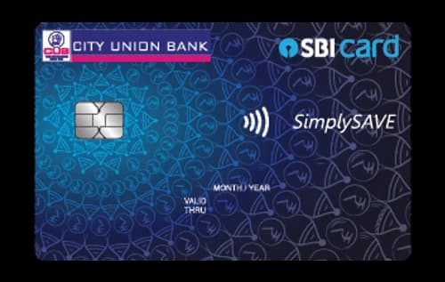 City Union Bank SimplySAVE SBI Card — City Union Bank credit card