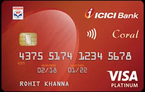 ICICI Bank HPCL Coral credit card