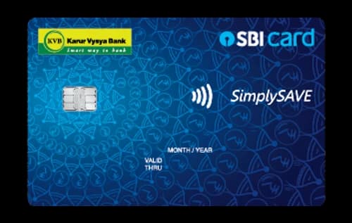KVB SimplySAVE SBI Card — Karur Vysya Bank credit card