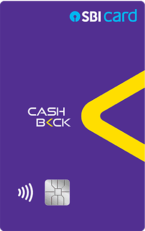 SBI Cashback Card lying next to a laptop showing an online checkout page