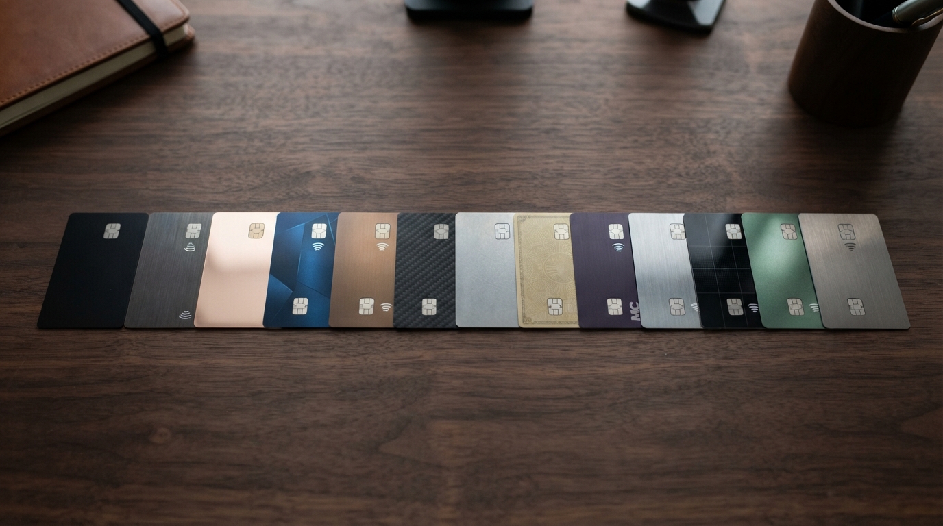 Person comparing multiple credit card options on a laptop screen